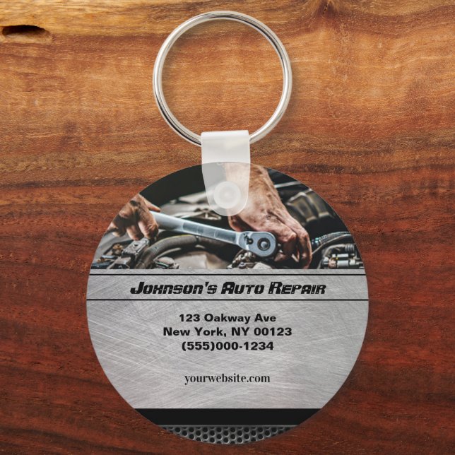 Llavero Empresa de servicio de reparación mecánica automát (Anverso)