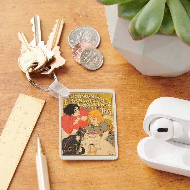 Llavero Empresa francesa de chocolate y té, Art Nouveau (Escritorio )