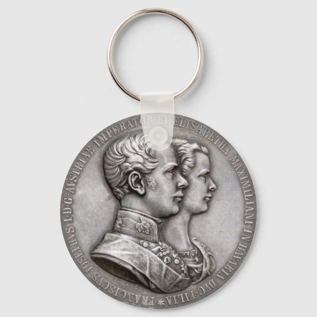 Llavero Empress Elisabeth de Austria Moneda Boda Sissi (Anverso)