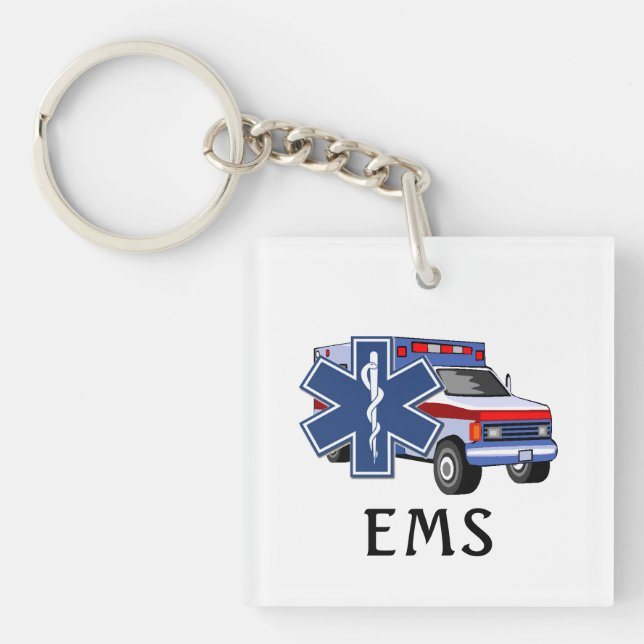 Llavero EMT EMS Ambulancia    (Frente)