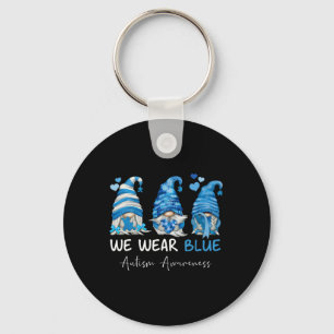 Llavero En Abril Nosotros Vestimos De Azul Gnome De Concie