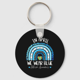 Llavero En Abril Usamos Blues Autism Awareness Mes Puzz