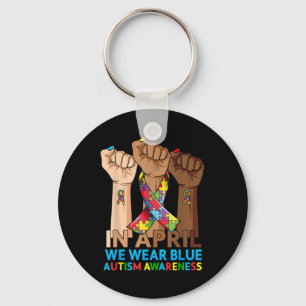 Llavero En Abril Usamos Conciencia Azul Del Autismo