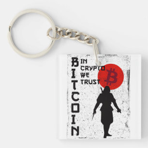 Llavero En Crypto Confiamos - Bitcoin Samurai
