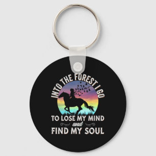 Llavero En El Bosque Voy A Horseck Montando A Caballo Love