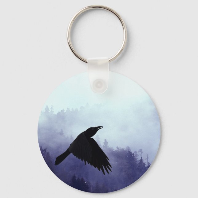 Llavero EN EL MÍSTICO Crow & Forest (Anverso)