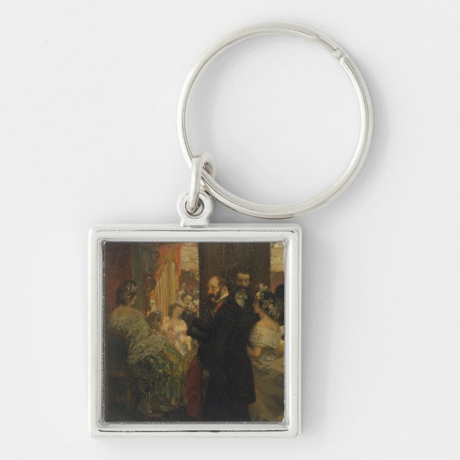 Llavero En el teatro de la ópera, 1862 (Frente)