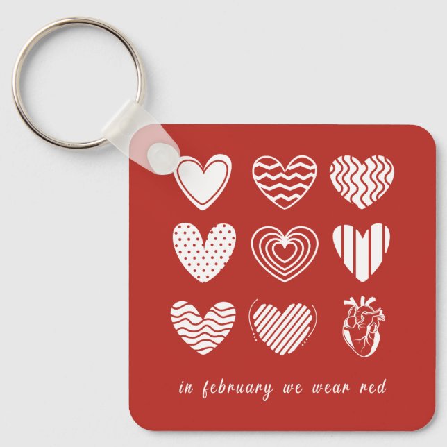 Llavero En Febrero, Concienciamos Sobre Las Enfermedades D (Anverso)
