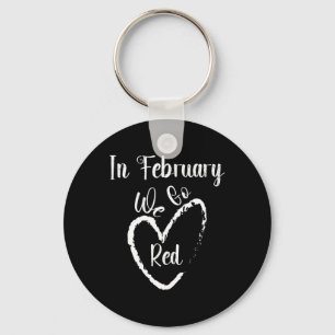 Llavero En Febrero Nos Volvemos Rojos Apoyo a la Concienci