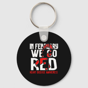 Llavero En Febrero Nos Volvemos Rojos Conciencia Sobre Enf
