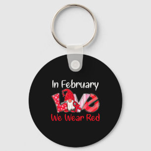 Llavero En Febrero Nosotros Usamos Gnomo Del Amor Rojo Enf