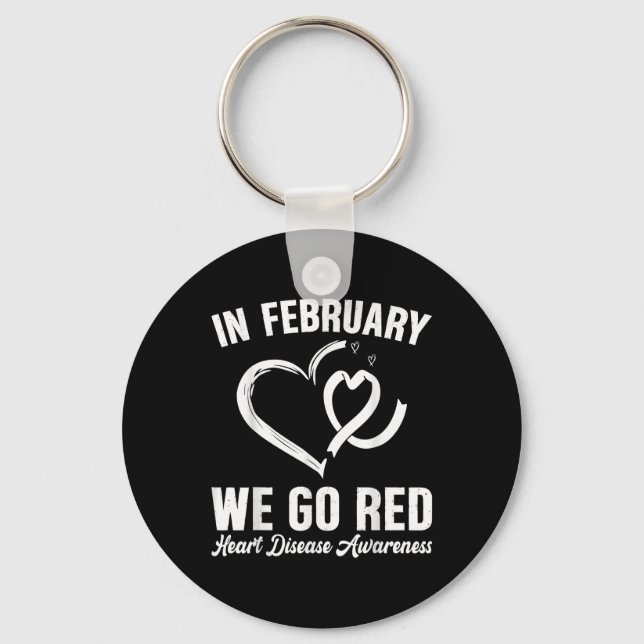 Llavero En Febrero Vamos Mes de Concienciación sobre Enfer (Anverso)