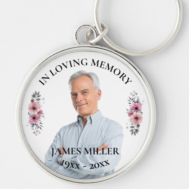 Llavero En La Memoria Amable. Personalizar cadena fotográf (Frente)