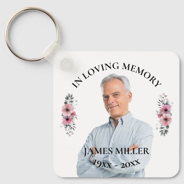 Llavero En La Memoria Amable. Personalizar cadena fotográf (Anverso)
