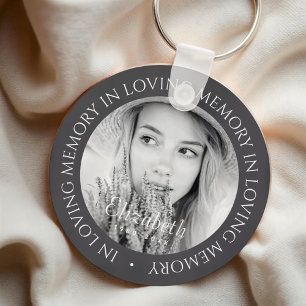 Llavero En la memoria amorosa simple Personalizado moderna