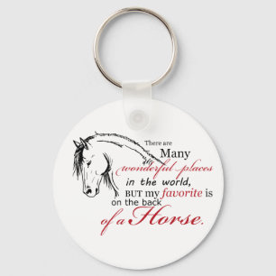 Llavero En la parte trasera de un caballo