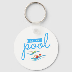Llavero En la ronda clásica de la piscina
