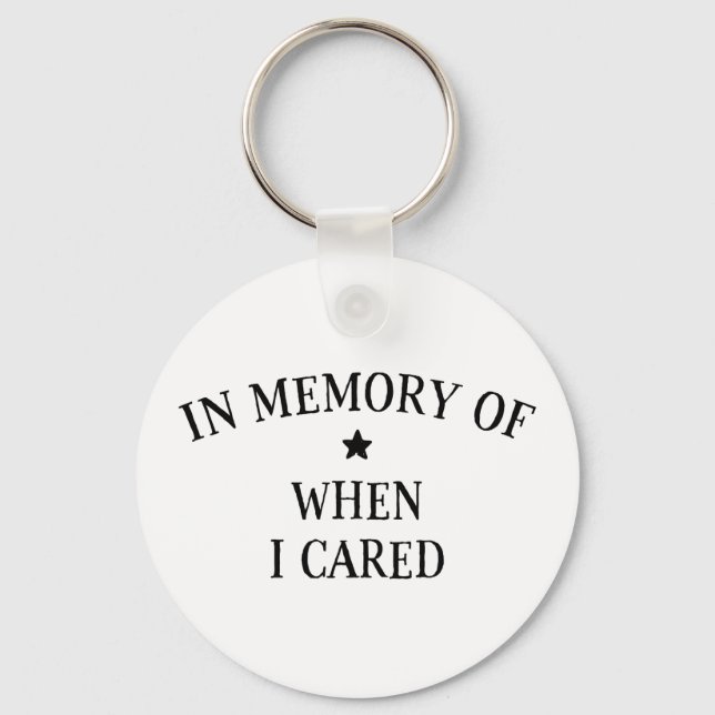 Llavero En Memoria De Cuando Me Importa (Anverso)