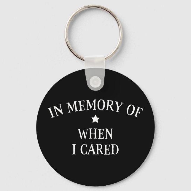 Llavero En Memoria De Cuando Me Importa (Anverso)