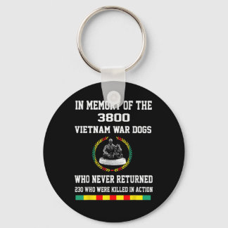 Llavero En memoria de los 3800 perros de la guerra de Viet