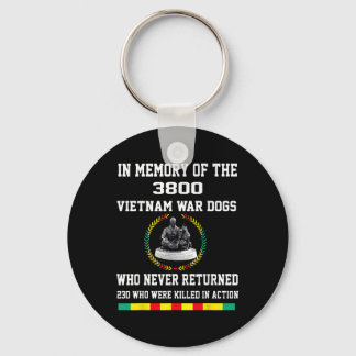 Llavero En Memoria De Los 3800 Perros De La Guerra De Viet