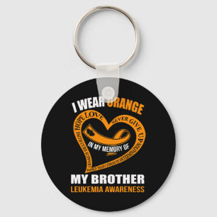 Llavero En memoria de mi hermano LEUKEMIA CONCIENCIA