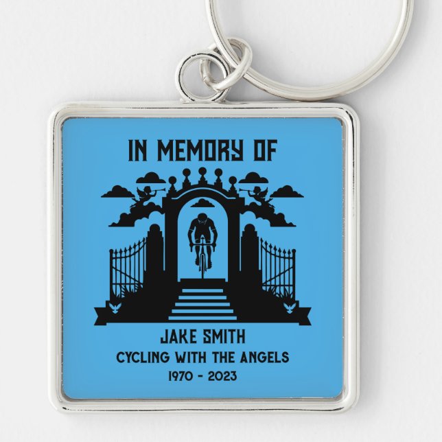 Llavero En Memoria De Un Funeral Ciclista (Frente)