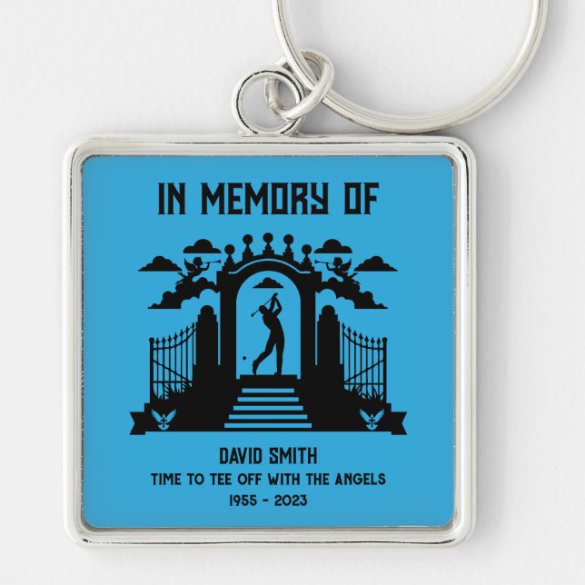 Llavero En Memoria De Un Funeral De Golfers (Frente)