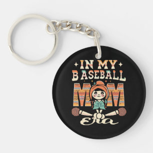 Llavero En mi era de mamá de béisbol