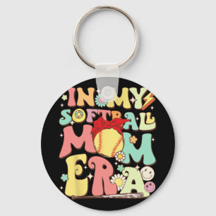 Llavero En mi era de mamá de Softball, divertidas madres d