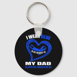 Llavero En mi memoria de mi padre ALOPECIA AWARENESS