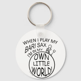 Llavero En mi propio pequeño mundo Bari Sax
