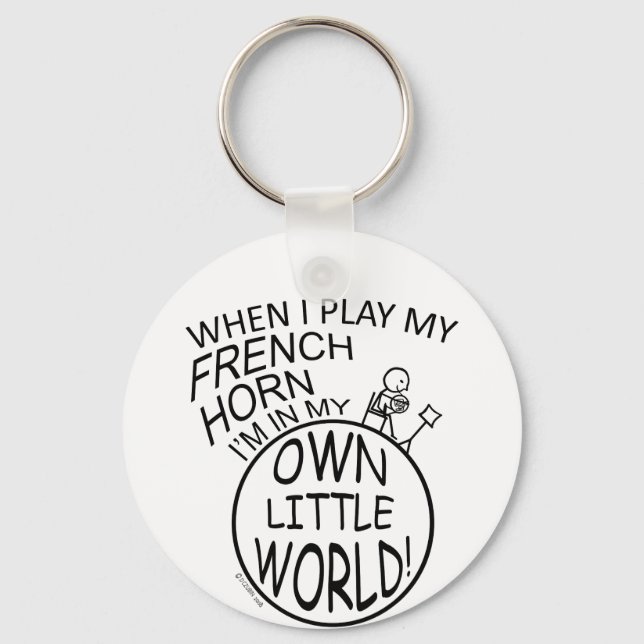Llavero En mi propio pequeño mundo, Cuerno Francés (Anverso)