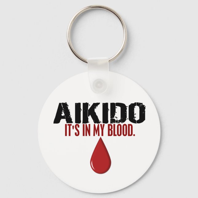 Llavero En mi sangre AIKIDO (Anverso)