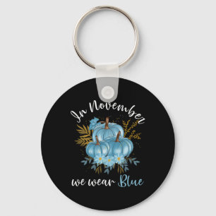 Llavero En Noviembre, Usamos Calabazas Azules Caídas De La