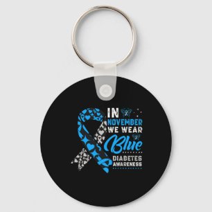 Llavero En Noviembre Usamos La Cinta Azul T1d T2d Diabetes