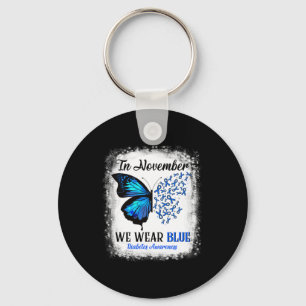 Llavero En Noviembre Usamos Mariposas Azules Conciencia de