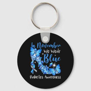 Llavero En Noviembre Usamos Mariposas Azules Para La Diabe