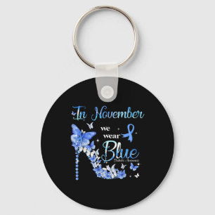 Llavero En Noviembre Usamos Mariposas Azules Para La Diabe