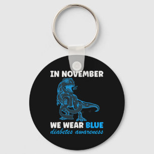 Llavero En Noviembre Usamos T-rex Azul