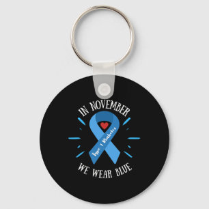 Llavero En Noviembre Vivimos Guerreros De La Diabetes Azul