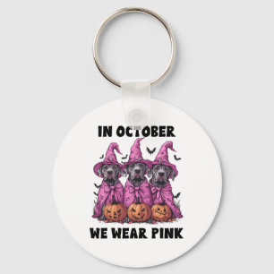 Llavero En Octubre, Usamos Breas De Halloween Rosa