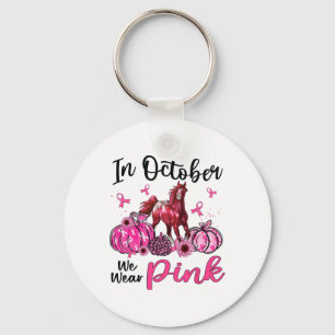 Llavero En Octubre Usamos Calabaza De Caballo Rosa Leopard