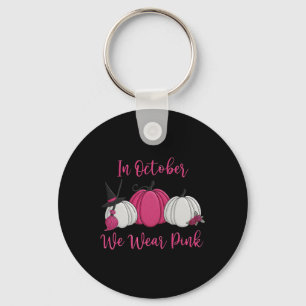 Llavero En Octubre Usamos Calabaza Rosa Halloween Peche C