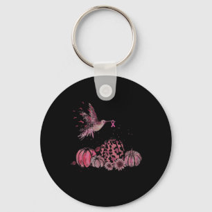 Llavero En Octubre Usamos Cáncer De Mama De Colibrí Rosa
