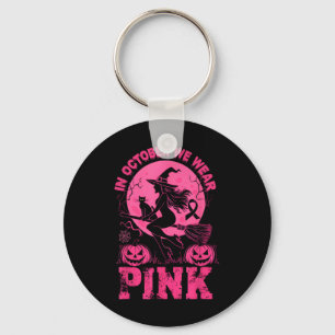Llavero En Octubre Usamos Cáncer De Mama De Halloween Rosa