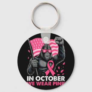 Llavero En Octubre Usamos El Cáncer De Mama De Pie Rosa
