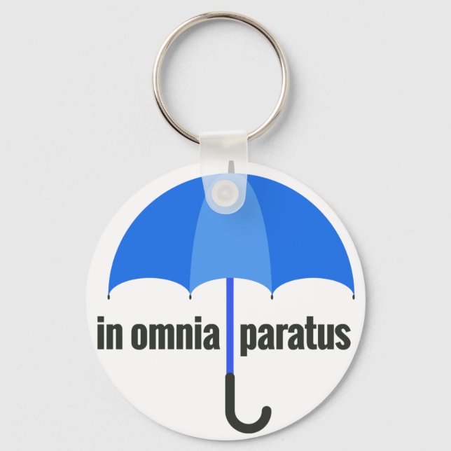 Llavero en omnia paratus keychain (Anverso)