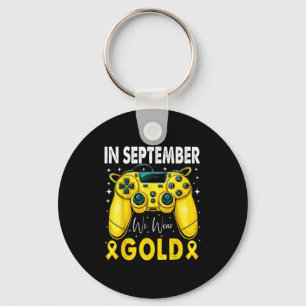 Llavero En Septiembre Nosotros Llevamos Gamer De Oro Chico
