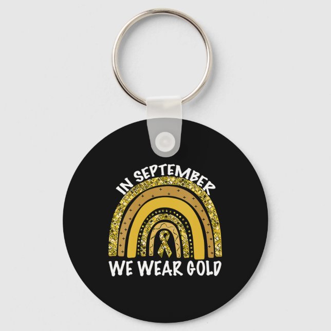 Llavero En Septiembre Usamos El Awarene Del Cáncer Infanti (Anverso)